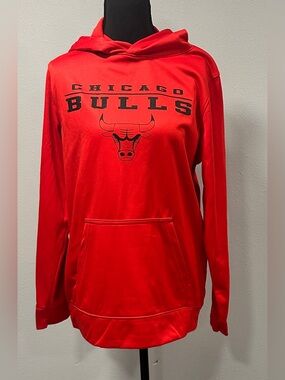 NBA Chicago Bulls Red Pullover Crewneck Hoodie